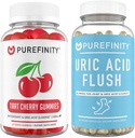 PUREFINITY Uric Acid Flush & Cleanse Capsules + Tart Cherry Gummies