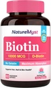ビオチン 10000 mcg、高い効力、生物的活動的、最高の吸収のための冷間出版物のココナッツ オイル、ゼラチン、毛、釘、皮、60の菜食主義者のSoftgels無し