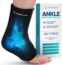 Ankle Ice Pack Wrap for Swelling - Hot/Cold Therapy Ice Wrap for Foot Pain Relief, Heel Pain Relief, Plantar Fasciitis, Achilles Tendonitis Relief, Sprained Ankle Compression, (Large/XL)