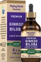 ピッピングロック ジンクゴ ビルバサプリメント | 4 fl oz | プレミアム 液体草エキス | 認定植物 | 非GMO、グルテンフリー
