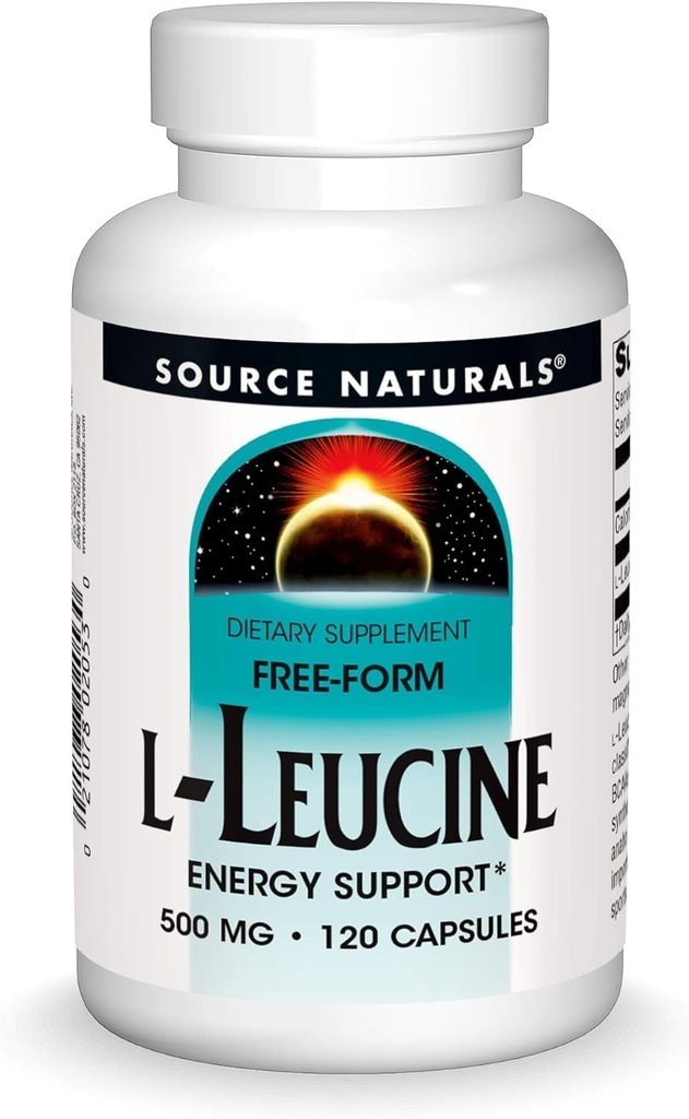源のNaturals Lロイシン、500mg、120のカプセル