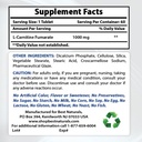 最高の自然 L カルニチン 1000mg 及び L グルタミン 1000mg