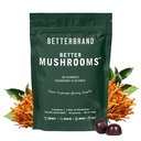 Betterbrand BetterMushroomsの向知性グミー - サポートより良いグット健康、認知機能、10機能キノコとメンタルクラリティ - 60グミ - ラズベリー味 - 1のパック