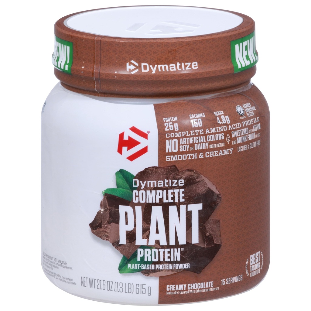Dymatizeビーガン植物タンパク質、クリーミーチョコレート、25gタンパク質、4.8g BCAAs、完全アミノ酸プロファイル、15サービング