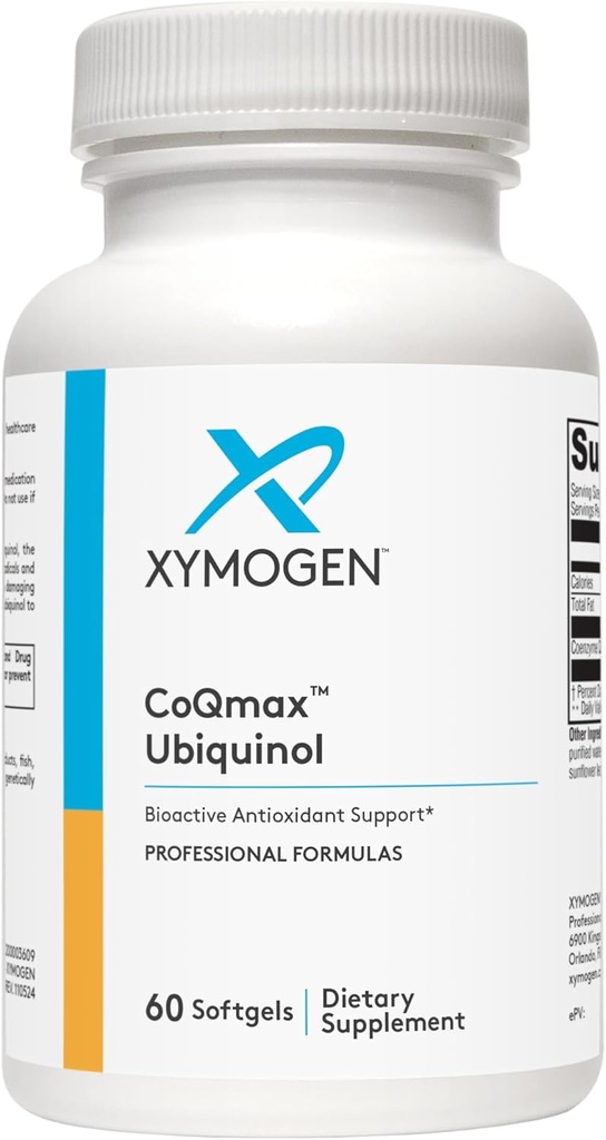 XYMOGEN CoQmax 200mgのCoQ10のubiquinol - 特許を取られた、安定させた形態 - 酸化防止のためのCoenzyme Q10、認知+中心の健康サポート(60のSoftgels)