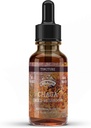 チャガのチンキ、野生の収穫されたチャガのエキス(Inonotus obliquus)はマッシュルームを乾燥しました