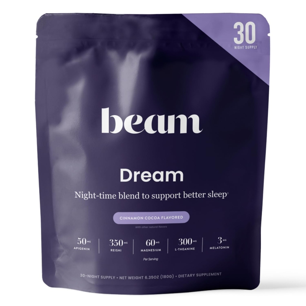 ビーム夢の睡眠の粉、L-Theanine、Apigenin、Reishiおよびマグネシウムの第三者は深い睡眠、弛緩および回復、自然な睡眠サポート、30のサービングのための自然な睡眠の援助及び睡眠の補足をテストしました