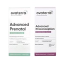 Ovaterra DHEA 25mg、コリン550mg、葉酸塩(Methylfolate) 1,010 mcg、Omega-3 DHA、EPA、Chelatedの鉄364のカプセル- 28の日の供給が付いている女性のための高度のPrenatal及びPreconceptionのMultivitaminの束