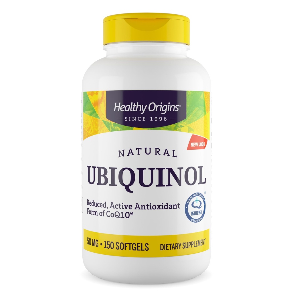 健康な起源のUbiquinol (CoQ10の活動的な形態)、50のmg -中心の健康及び酸化防止サポートのためのUbiquinolの補足-グルテンフリー及び非GMOの補足- 150のSoftgels