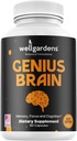 100% Pure Brain Supplements for Memory, Focus and Cognition - Daily Support for Mental Clarity with Bacopa, Magnesium, Vitamins B6, Phosphatidylserine - Non-GMO, Gluten Free