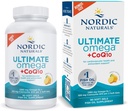 Nordic Naturals Ultimate Omega + CoQ10、レモン - 90 ソフトゲル - 1280 mg Omega-3 + 100 mg CoQ10 - 心臓の健康、細胞エネルギー、抗酸化サポート - 非GMO - 45 サービング