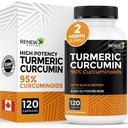 ブラックペッパーとアクティブターメリッククルクミンを更新 - 600MGターメリックルート、2カプセルあたり100MG Curcuminoids - ダイジェクション、肝臓の健康、関節リリーフ&モビリティをサポート - カナダ製 - 120カプセル