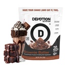 Devotionの栄養物の蛋白質の粉のBrownieの餌– 20gのWheyの隔離剤及びカゼインの蛋白質のブレンド–加えられた砂糖、低い炭水化物、グルテンフリー、Keto-Friendly、1g MCTのKosher - 2lbの袋