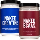 Naked 純粋なクレアチン Monohydrate 100 サービング + 100 サービング Unflavored Naked BCAAs ビーガンバンドル