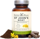 Herbal Roots St Johns Wort Capsules | 450 mg per Serving | Pure St. John’s Wort with No Binders or Fillers Non GMO | 60 Vegan Capsules