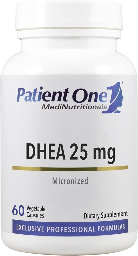 患者様 1 DHEA 25 mg | 陽性気分、エネルギーレベル、内分泌健康をサポートするためにサプリメント* | 吸収性を高めるために微粉化 | 60カプセル