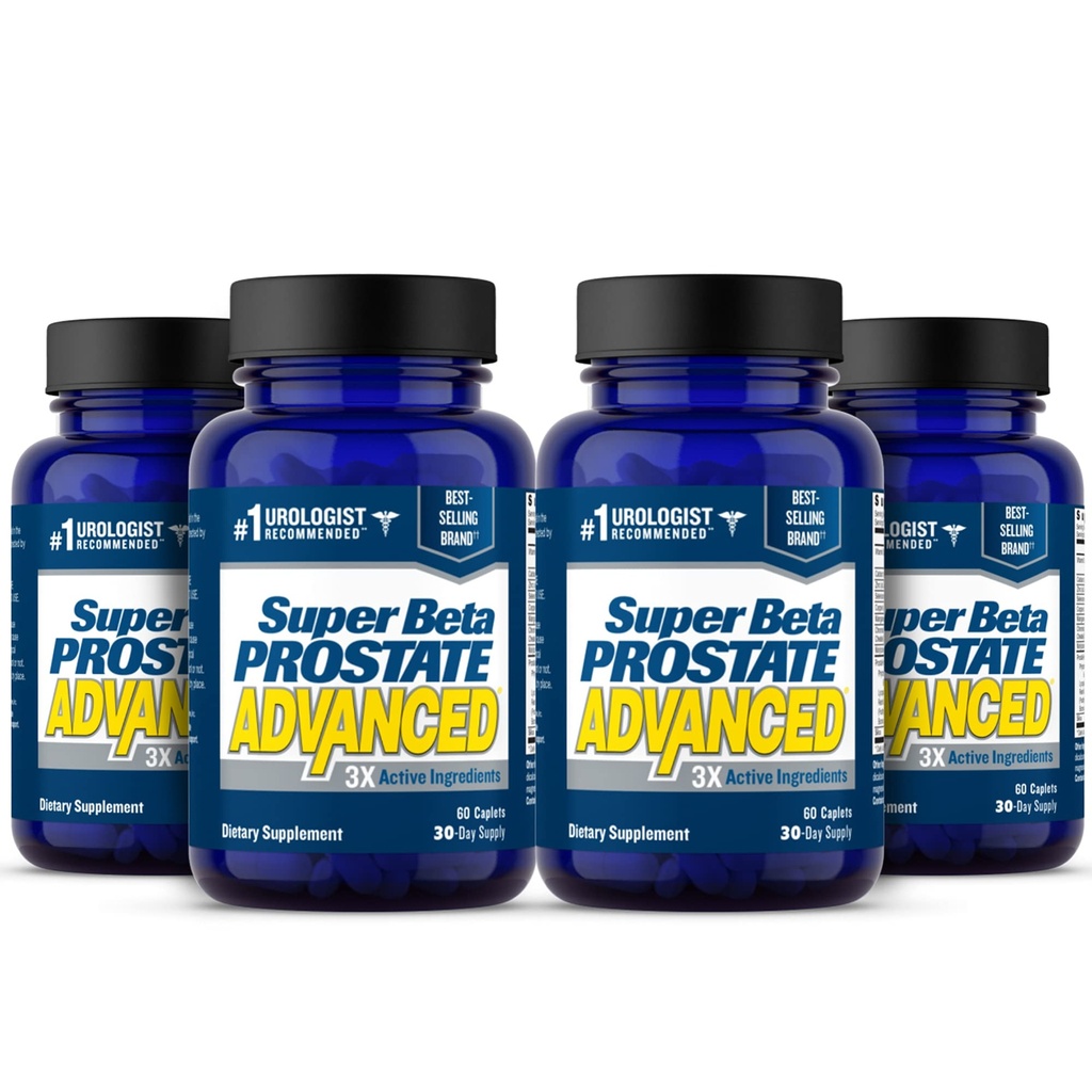 SUPER BETA PROSTATE アドバンスト - 睡眠を促進し、膀胱を空にするサポート。 ベータSitosterolと男性の健康のための前立腺サポート補足は、パルメットを見ました。 (240カプレット、4パック)