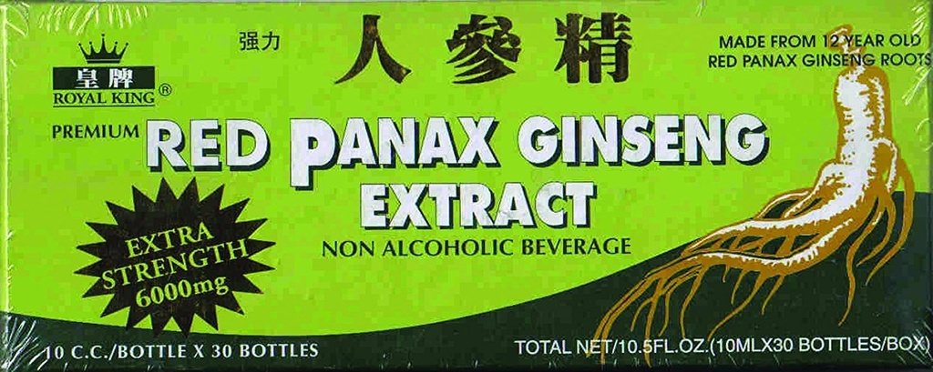 ロイヤルキングレッドパナックスジンセンエキス6000mg 10c.c./bottle X 30(パッケージ4)