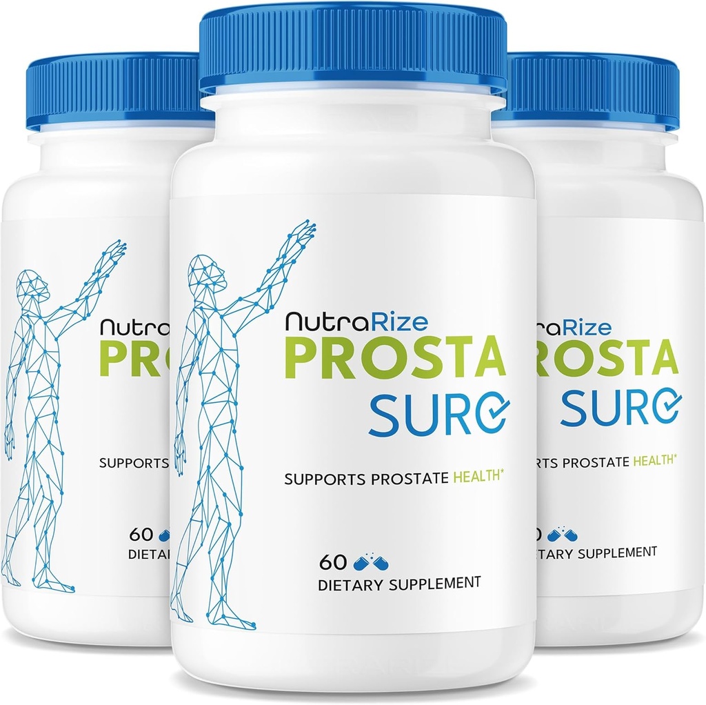 NutraRize (3 Pack) Prostasure Capsules - Official Prosta Sure Pills for Prostate Heath, All Natural Support Formula for More Control & Overall Well-Being, Pastillas Review (180 Capsules)
