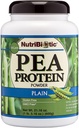 NutriBiotic Pea Protein Plain, 21 Oz | 低炭水化物ビーガン植物プロテインパウダー | 100% 成長し、米国で処理 | おいしいクリームとBCAA-リッチ | 化学品なしで製造, GMO & グルテン | ケトフレンドリー
