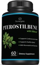プレミアムPterostilbeneサプリメント - Resveratrol&QuercetinとPterostilbene - ヘルシーエイジングをサポート - サービングあたり天然由来Pterostilbene 100mg - 60カプセル