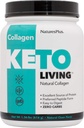 NaturesPlus KetoLivingナチュラルコラーゲン、非風味 - 1.36ポンドチューブ - Ketogenicプロテインパウダー - 免疫&腸の健康、共同モビリティ&ヘア、スキン&ネイルをサポート - グルテンフリー、非GMO - 28サービング
