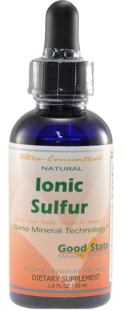 Good State Liquid Ionic Minerals - Sulfur Ultra Concentrate - (10 drops equals 30 mg) (100 servings per bottle)