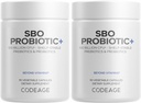 Codeage SBO Probiotics、サービングごとの100億のCFUs、多緊張の土壌基づいた組織のブレンドおよび有機発酵の植物のブレンド、棚安定した- 2のパック