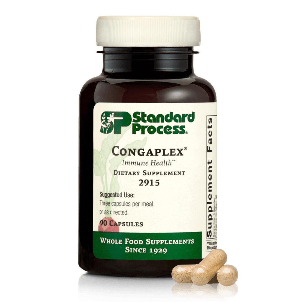 標準的なプロセスInc. Congaplex、Thymus Glandサポート補足、Calciumの乳酸塩、マグネシウム、ビタミンC及びビタミンA、きのこの粉との免疫システム援助- 90のカプセルの