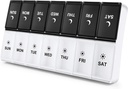 DANYING Extra Large Pill Organizer 2 日、XL Weekly Pill Box 2 1日、AM PM Pill Case、Day Night Pill Container 7 Day、ビタミン Case Twice a Day