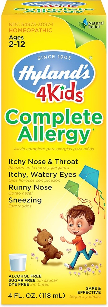 ハイランドの子供アレルギー薬 4Kids非眠気の子供によるアレルギー救助のシロップの安全なそして屋内屋外の包装のための自然 5 月 Vary、1 色、4 Fl Oz