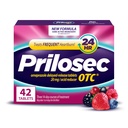 Prilosec OTC、Omeprazoleは解放20mg、酸の減力剤を遅らせましたり、24時間の救助、すべての日、すべての夜*、炉の薬、20mgのWildberryの味、42のタブレットのための頻繁な炉を扱います