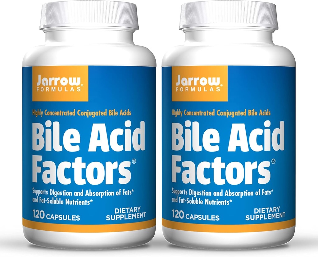 Jarrow Formulas, Bile Acid Factors, 90 Capsules. Pack of 2 bottles.