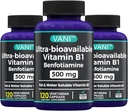 2 で 1 高められた方式: ビタミン B1 と Benfotiamine 500mg、ビタミン B-1、500 の mg - 120 のカプセル (3)