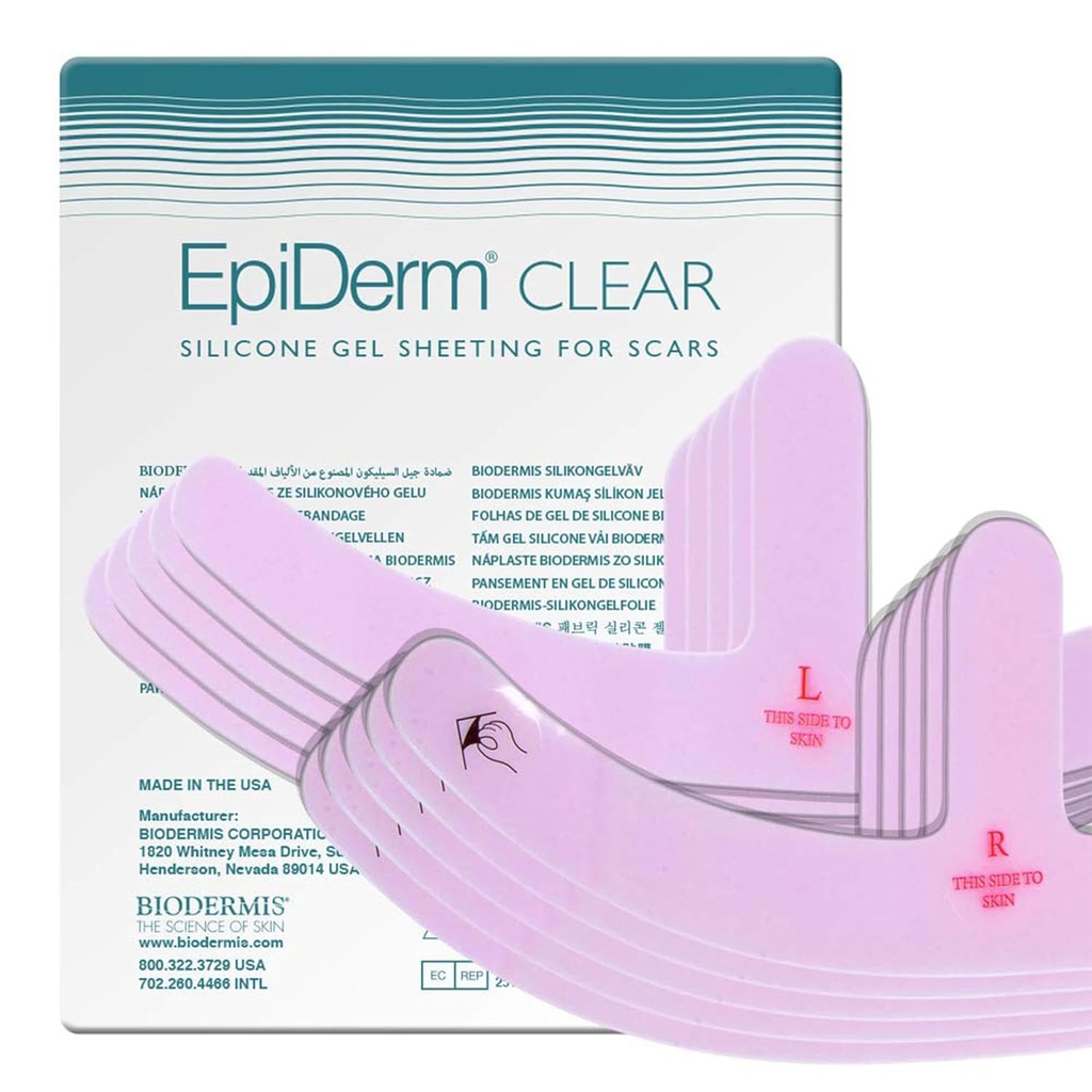 Epi-DermのMastopexyのアンカー形のシリコーン テープ- Breastの減少の回復のために合わせられるアンカー設計-助けはスムース及び衰退の傷–優れた等級のシリコーン、再使用可能な及び洗濯できる–明確、5組を乾燥します
