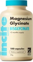 マグネシウムのGlycinate 500mg - 3か月の供給-高力100の容易なSwallowのカプセル-純粋なマグネシウムのGlycinateの補足-マグネシウムの補足-ビーガン及びグルテンフリー-睡眠の援助-イギリスで作られる