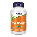 NOW Foodsは、Pau D'Arco(Tabebuia heptaphylla)500mg、Herbal Support、100ベジカプセルを補います
