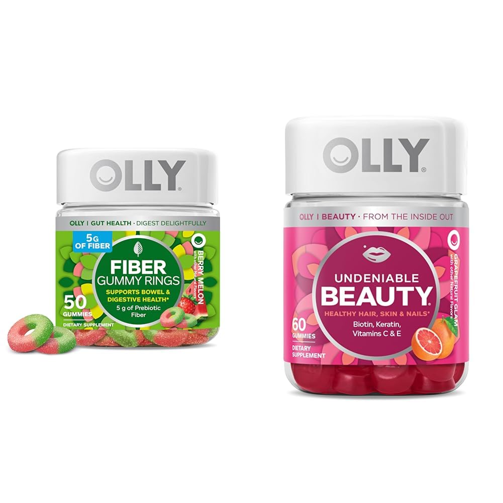 OLLY 繊維の Gummy リング、5g のプレバイオチン、ビタミン C、ケラチン、Chewable の補足のための DOS (Fructo-oligosaccharides)、Digestive サポート及びUndeniable 美の Gummy