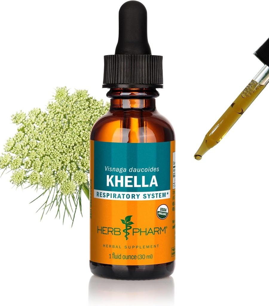 Herb Pharm Khellaの呼吸器システム サポートのための液体のエキス - 1 Ounce (DKHELL01)