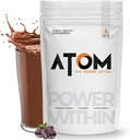Asitis Nutrition AS-IT-is Atom Whey Protein 1kg/35.2 Oz with Digestive Enzymes | USA Labdoor(アメリカ・ラボドア)の認証を取得 精度と純度 | Cafá© Latte Flavor | 27g タンパク質 クロスフロー マイクロフィルター グルテンフリー