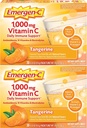 Emergen-C 1000mgビタミンCパウダー、抗酸化剤、ビタミンB、電解液、ビタミンCサプリメント免疫サポート、カフェインフリードリンクミックス、タンジェリン風味 - 60 / 2ヶ月の供給