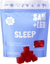 SAM + LEO 睡眠 - パッションフラワー、ビタミン B6 & 子供のためのメラトニン ガミー & 十代の若者たち - すべての自然 & ビーガンリラクゼーション & 子供のための眠りのガミー - パッションフルーツ味 - 60/ct