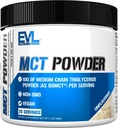Evlution栄養MCTパウダー - Ketoサプリメント - MCTオイルパウダー - 10Gミディアムチェーントリグリセリド - 脳と体エネルギードリンク - 脂肪酸サプリメント - ビーガン&非GMO - 20サービング - 風味が悪い
