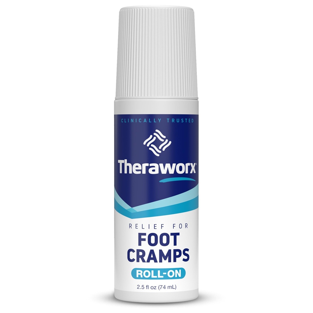 フットクランプのためのTheraworxの救済、速い行為のフィートのクランプの救助ロールオン- 2.5 Oz - 1の計算