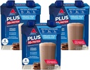 Atkins のクリーミー ミルクのチョコレート PLUS 蛋白質の揺れ、30g 蛋白質、7g 繊維、2g 純炭水化物、1g 砂糖、Keto の友好的、低い炭水化物、高い蛋白質の飲み物、12 の計算