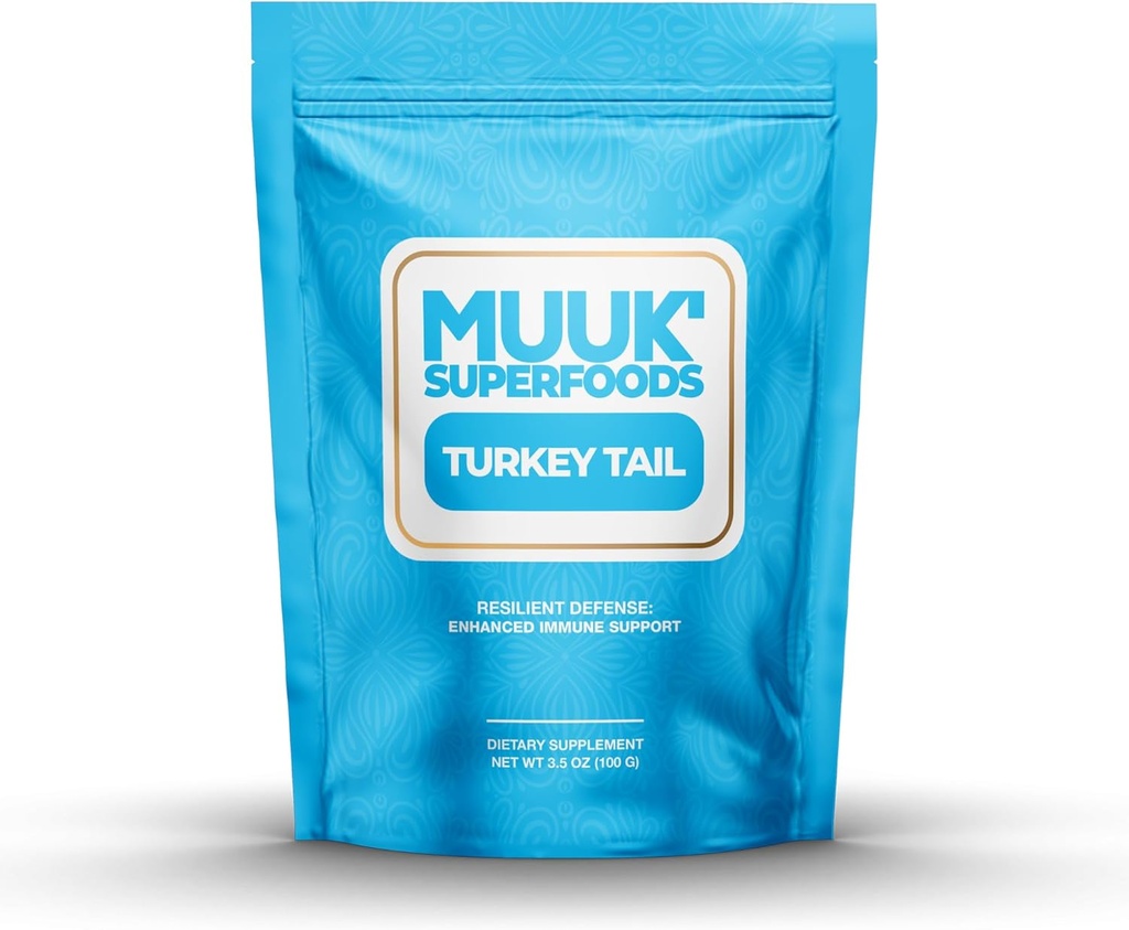 MUUK'スーパーフードオーガニックトルコテールマッシュルームパウダー