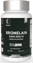 Bromelain 500mg | 60の植物ベースのカプセル | 2400のGDUの効力 | 共同健康及び消化を支えて下さい | 防腐剤か人工的な添加物無し