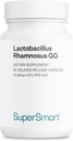 Supersmart - Lactobacillus Rhamnosus GG 10 Billion CFU per day (LGG Probiotic with Inulin) - 消化器・免疫サポート - 腟のFlora Health | 非GMO&グルテンフリー - 60 DRカプセル