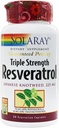 Solarayトリプル強度レスベラトロール - 225 mg - 60 ベジタリアンカプセル
