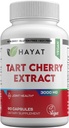 HAYAT Vitamins Vegan Natural Tart Cherry Extract 3000 MG, 3 Month Supply, Potent 10:1 Extract, All Natural, Certified Halal, 90 Capsules,